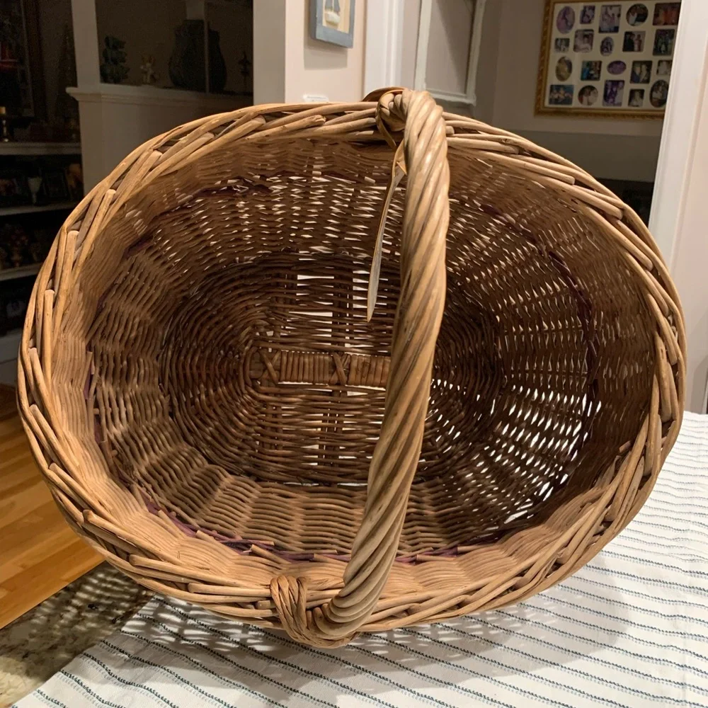 Vintage Large Wicker Basket
